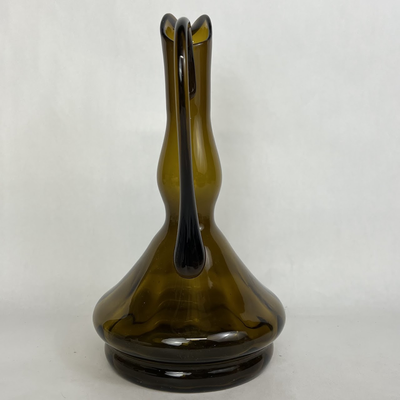 Mid-Century Blown Glass Ewer Pitcher