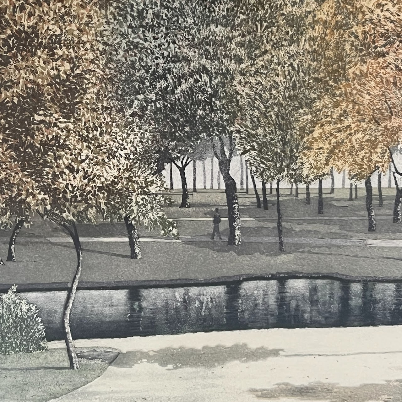 Peter Eastham 'Park II' Signed Aquatint Etching