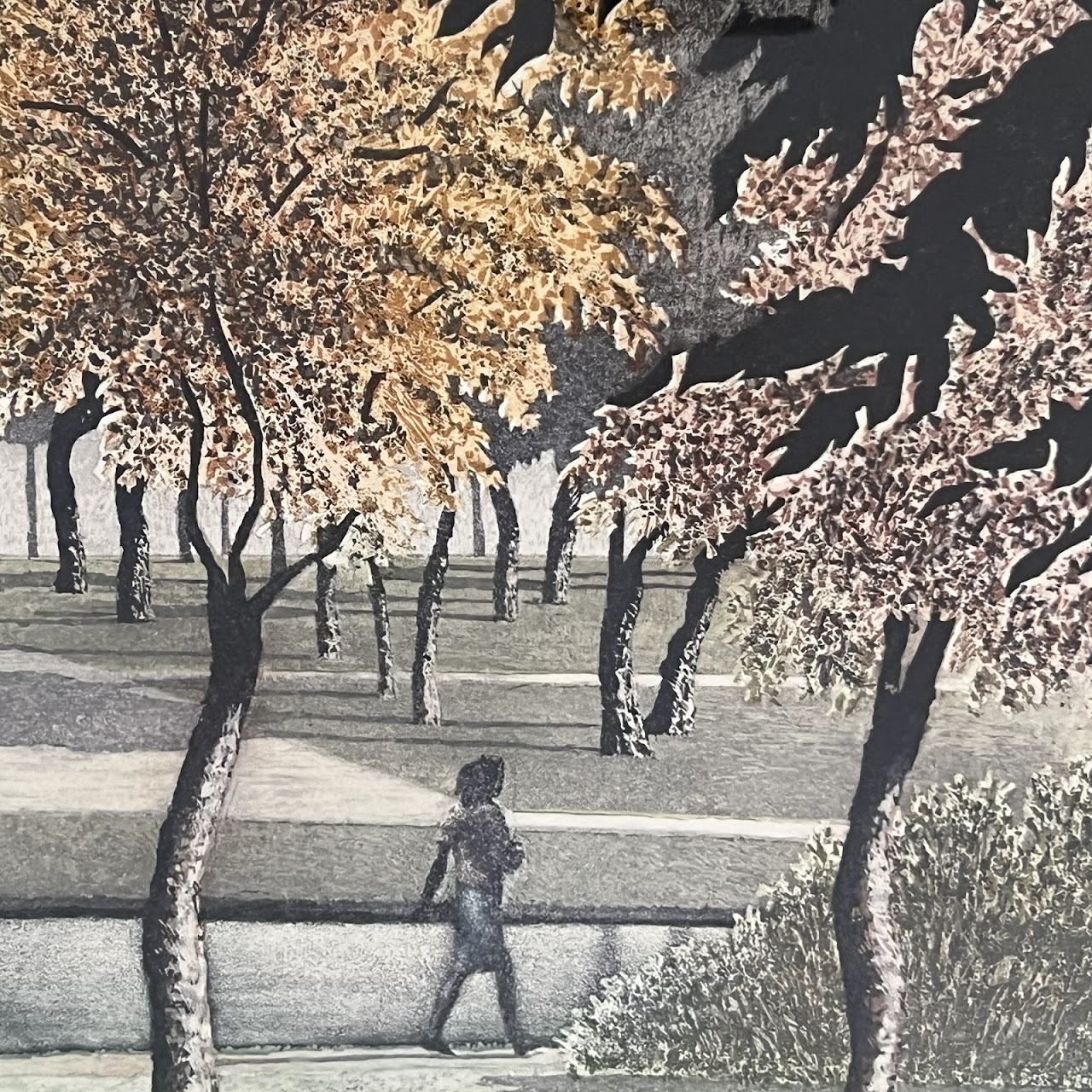 Peter Eastham 'Park II' Signed Aquatint Etching