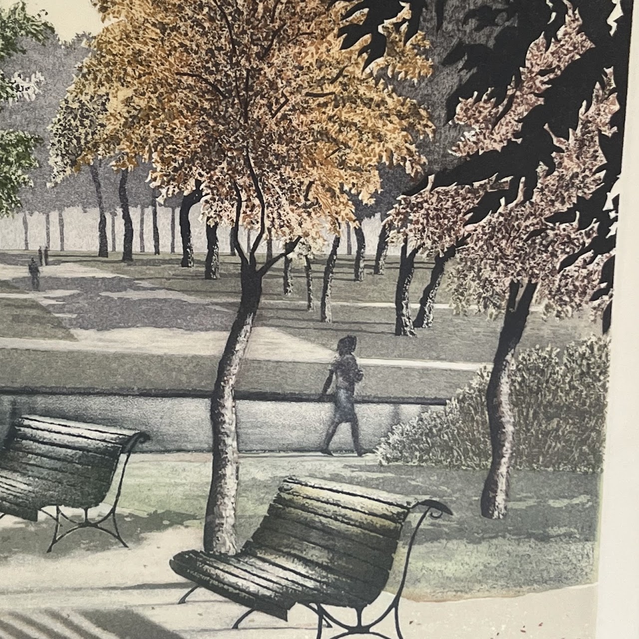 Peter Eastham 'Park II' Signed Aquatint Etching