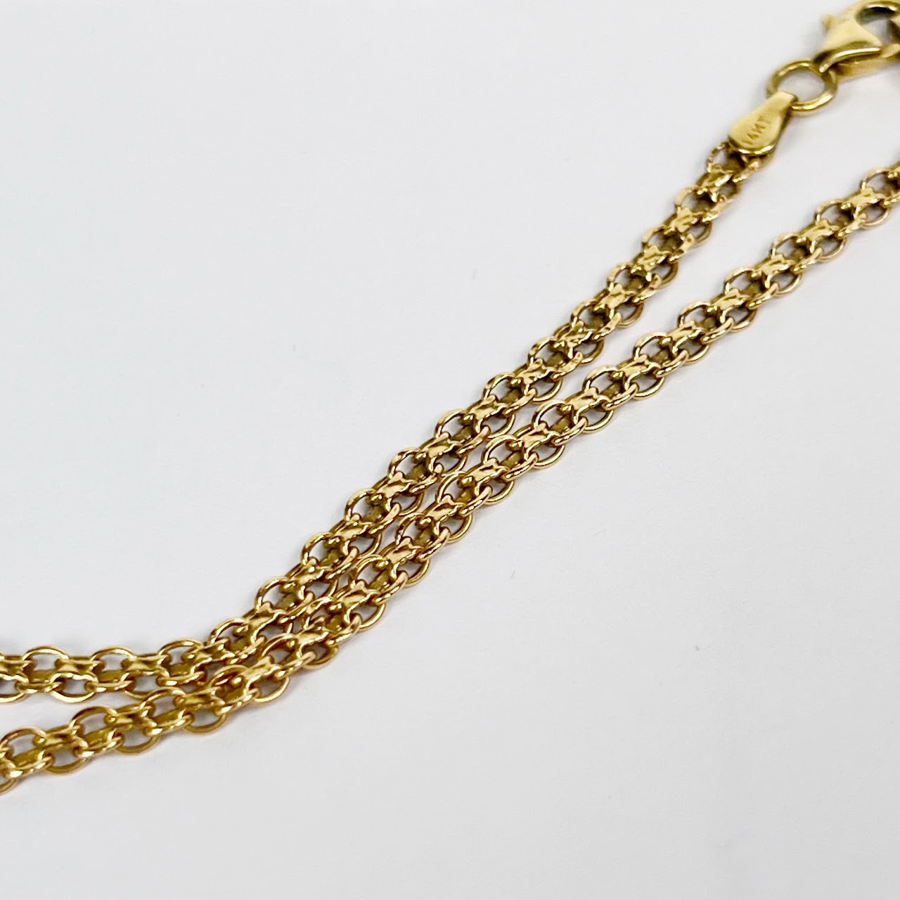 14K Gold Mesh Link Bracelet