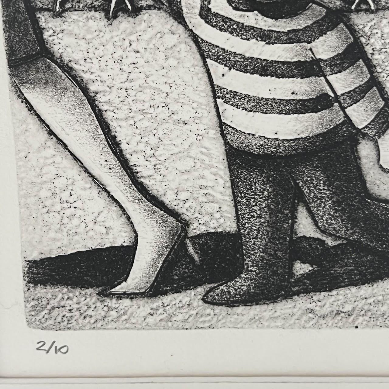 M. Polvara 'La Promenade' Signed Aquatint Etching