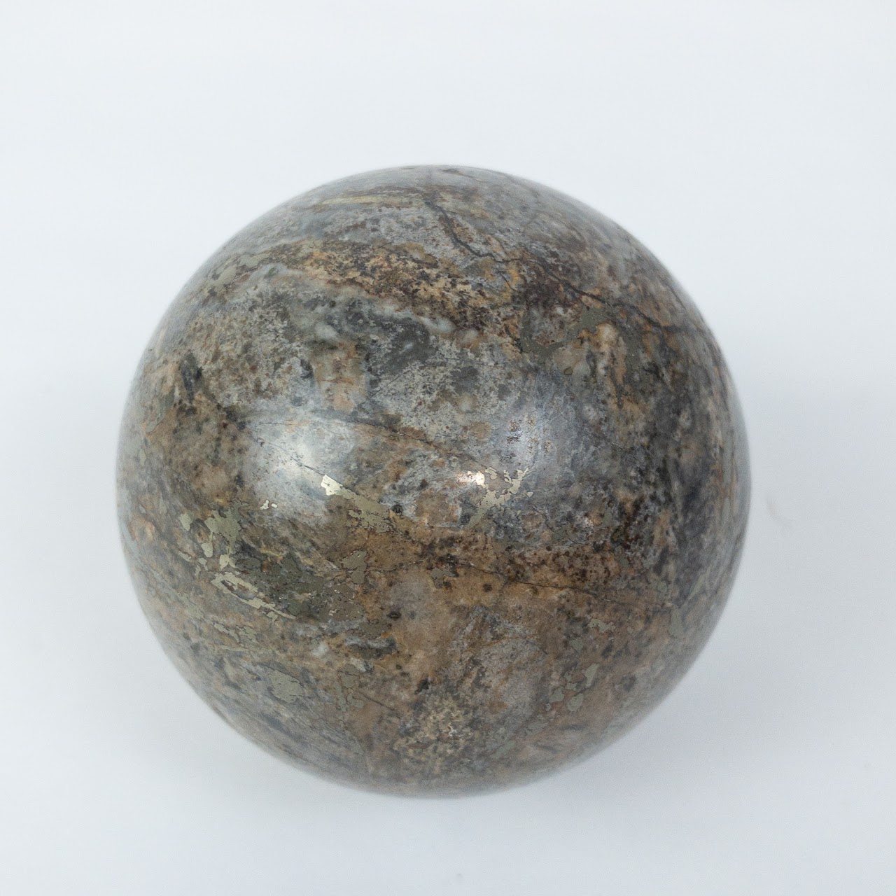 Set Of Three Fossilized Mineral Balls