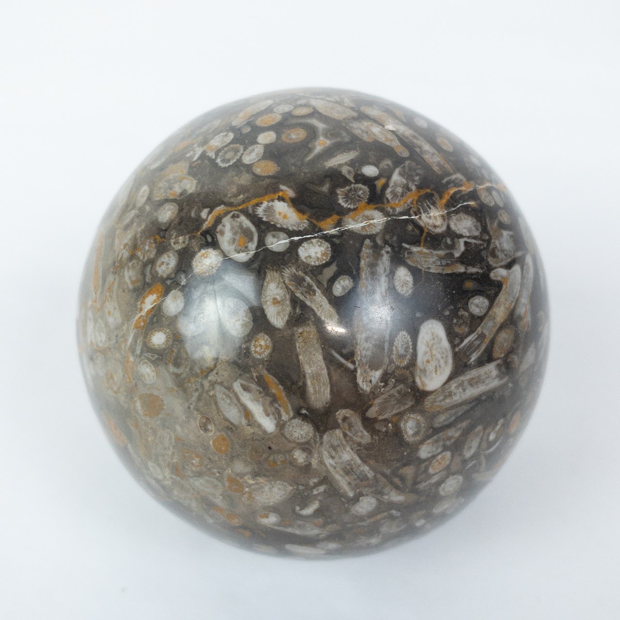 Set Of Three Fossilized Mineral Balls