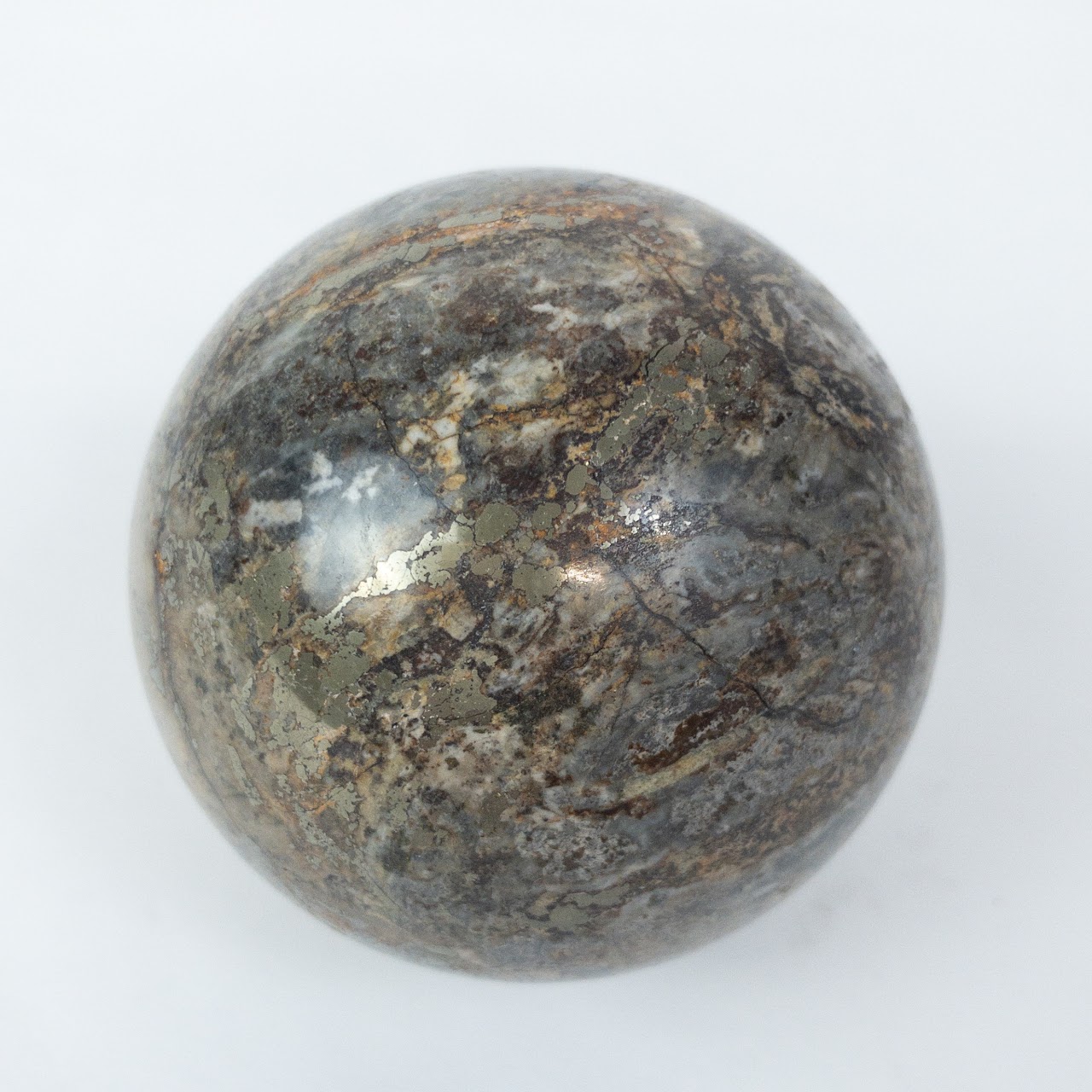 Set Of Three Fossilized Mineral Balls