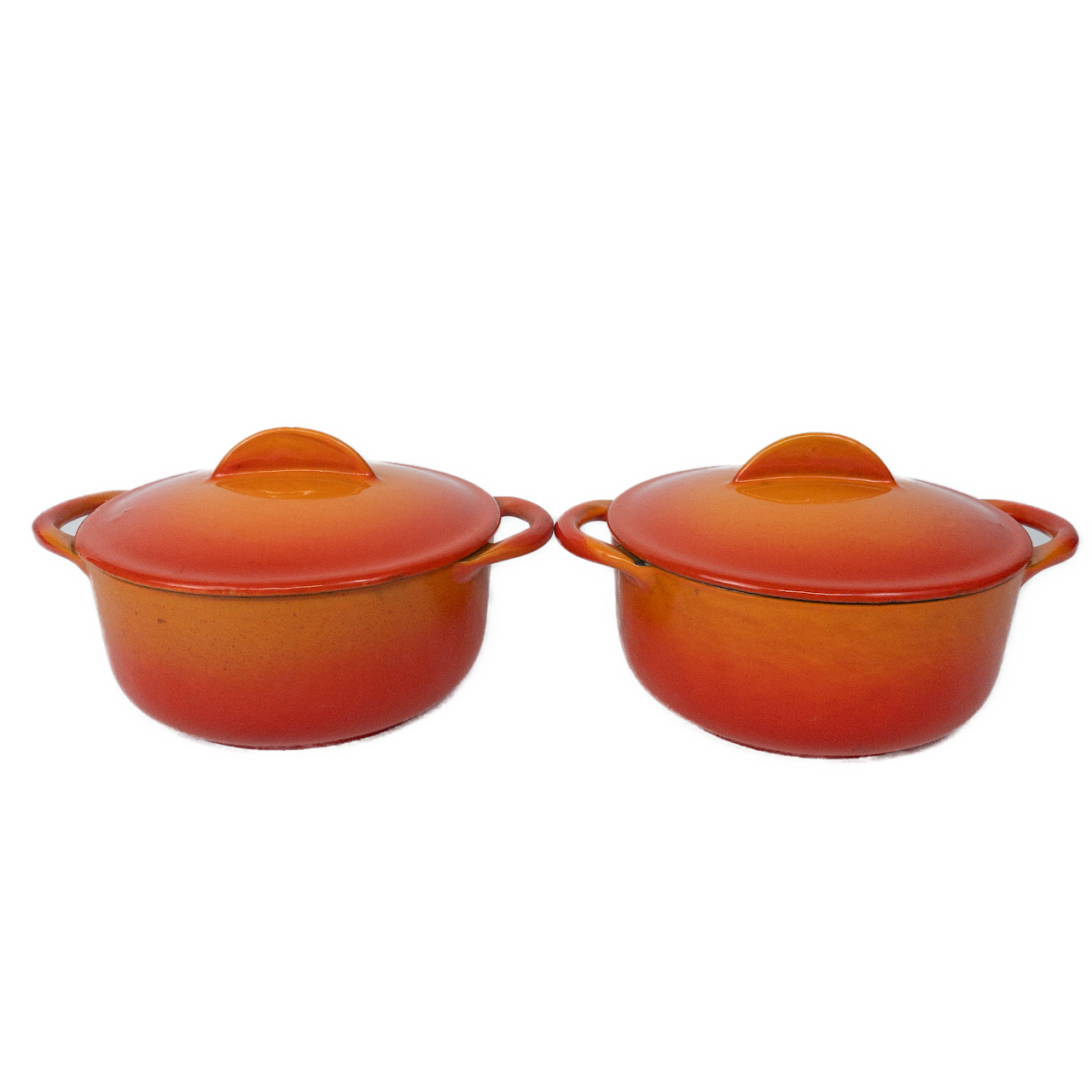 Le Creuset Enameled Cocotte Pair #1