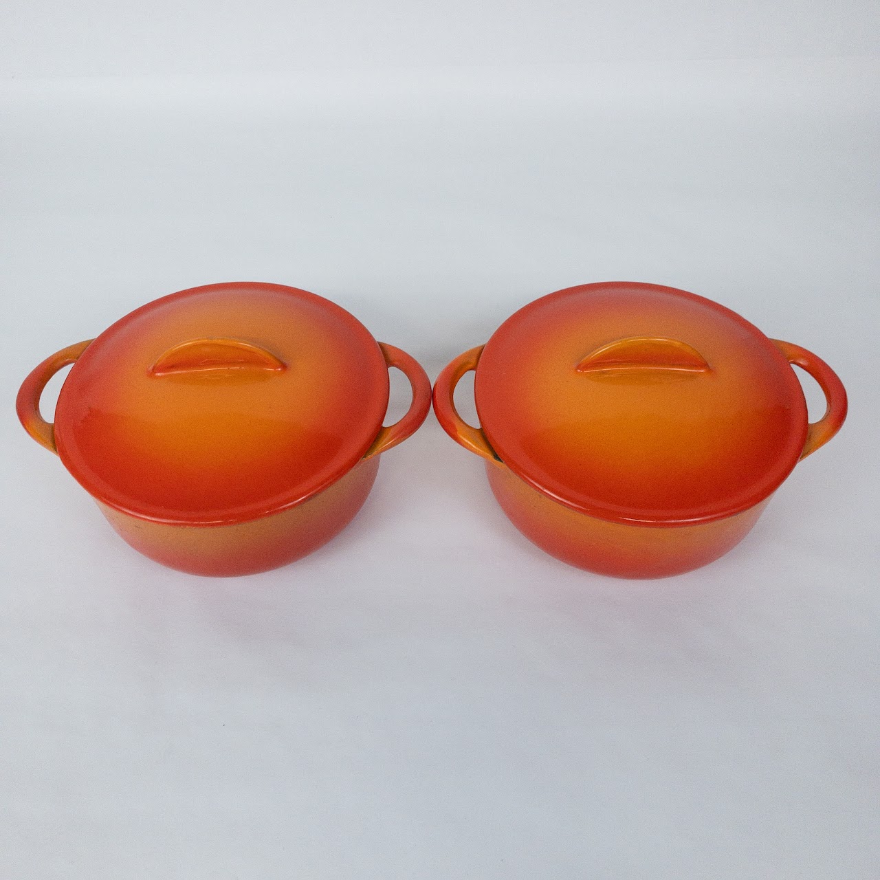 Le Creuset Enameled Cocotte Pair #1