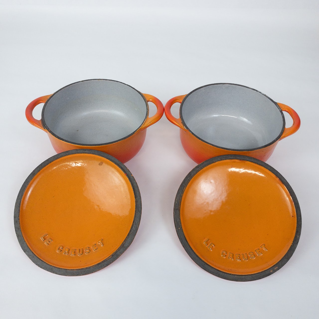 Le Creuset Enameled Cocotte Pair #1