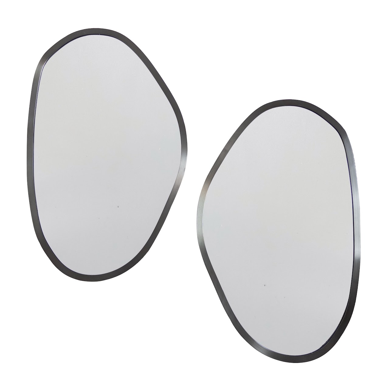 Contemporary Biomorphic Wall Mirror Pair