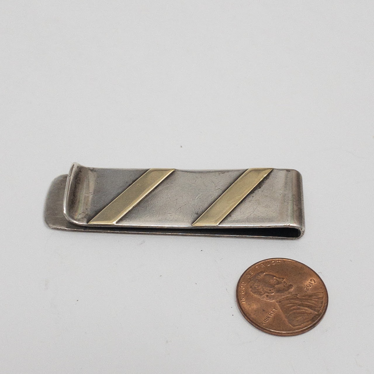 Sterling Silver & 14K Gold Money Clip