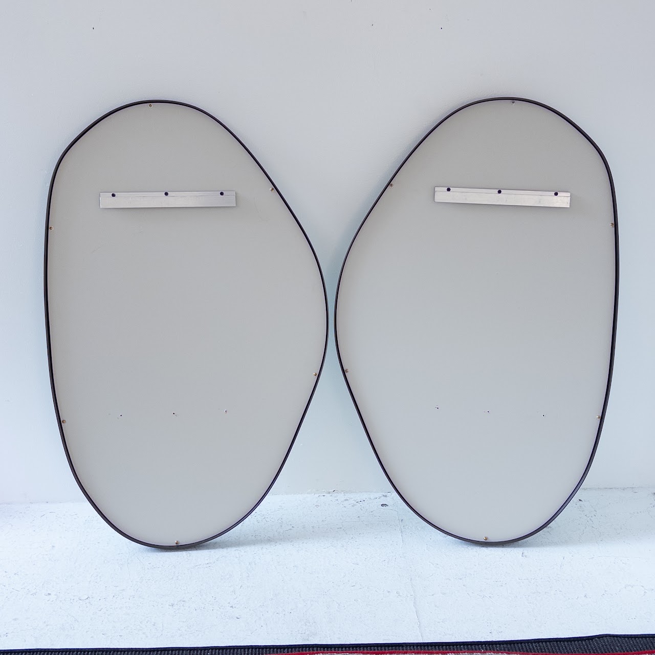 Contemporary Biomorphic Wall Mirror Pair