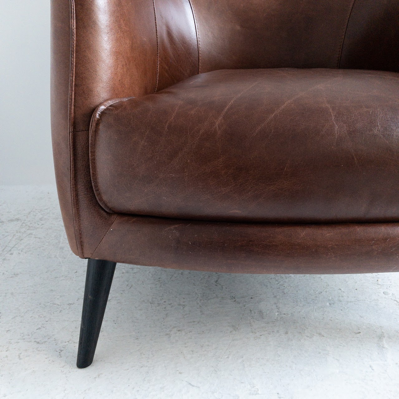 Faux Leather Chunky Arm Chair # 2