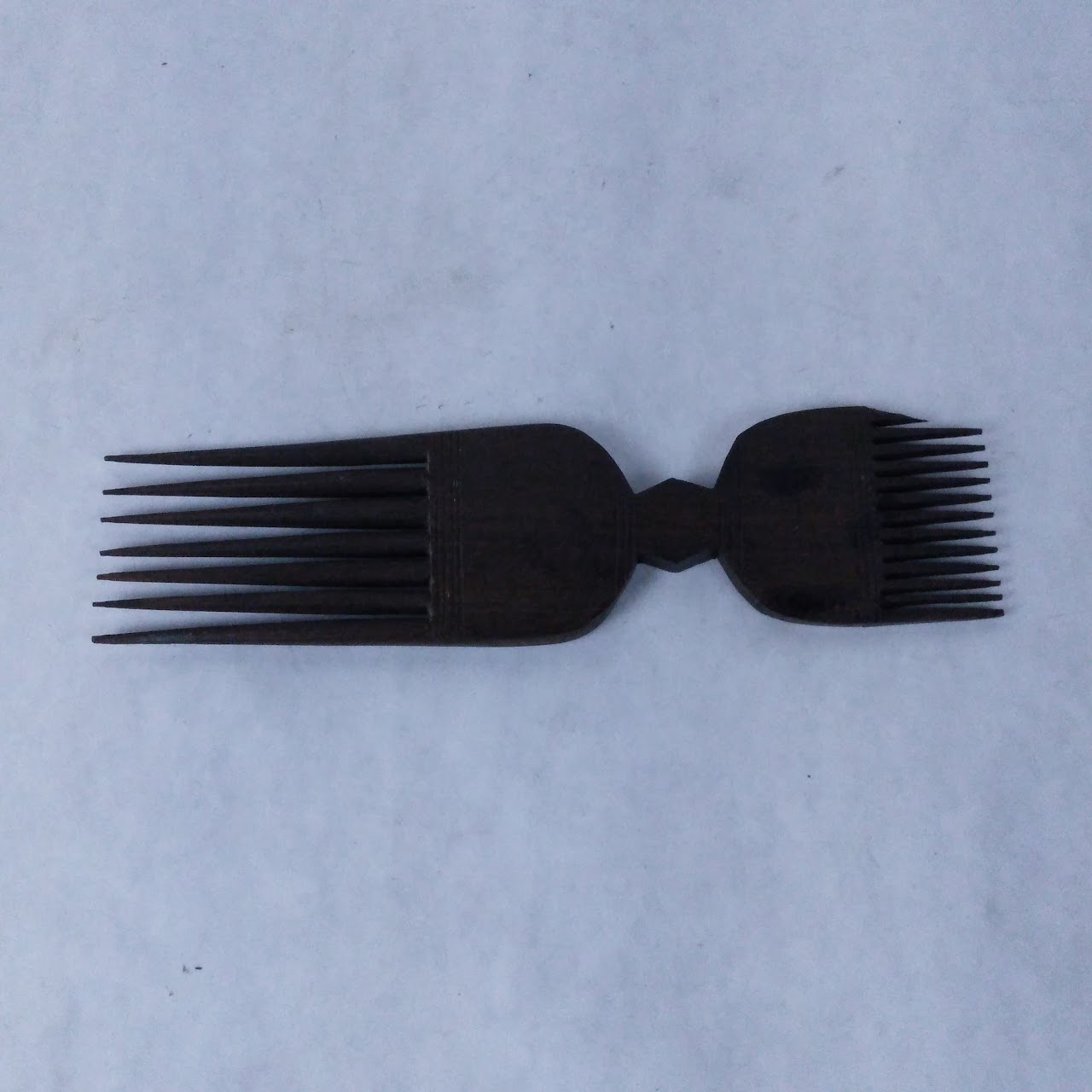 African Carved Wood Comb Lot #2