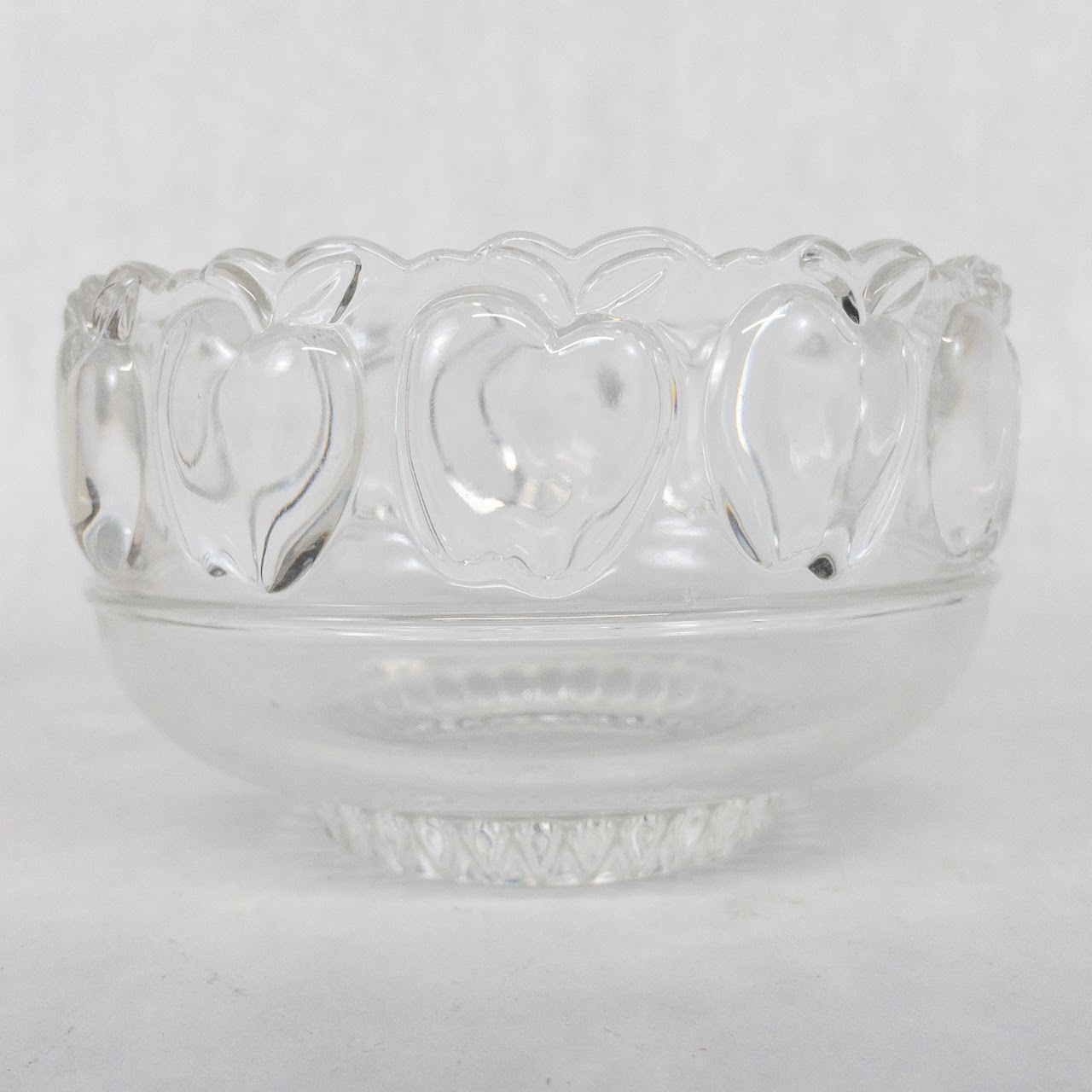 Tiffany & Co. Crystal Apple Bowl