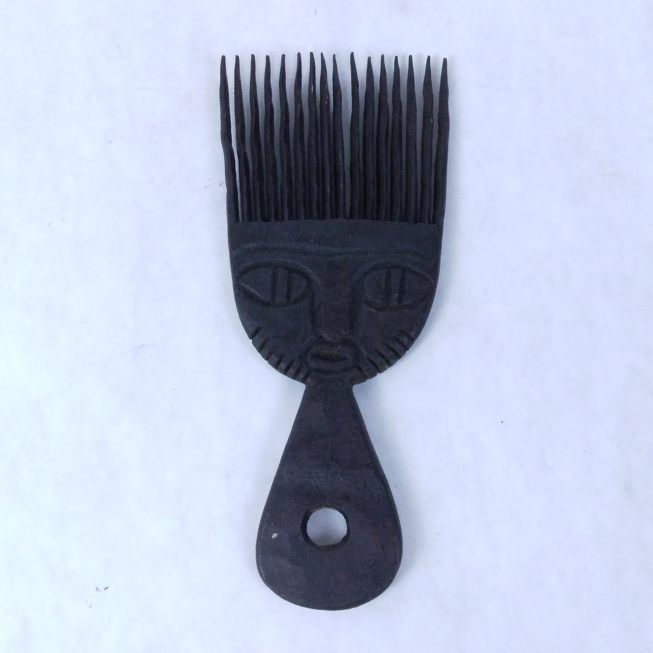 African Carved Wood Comb Lot #2