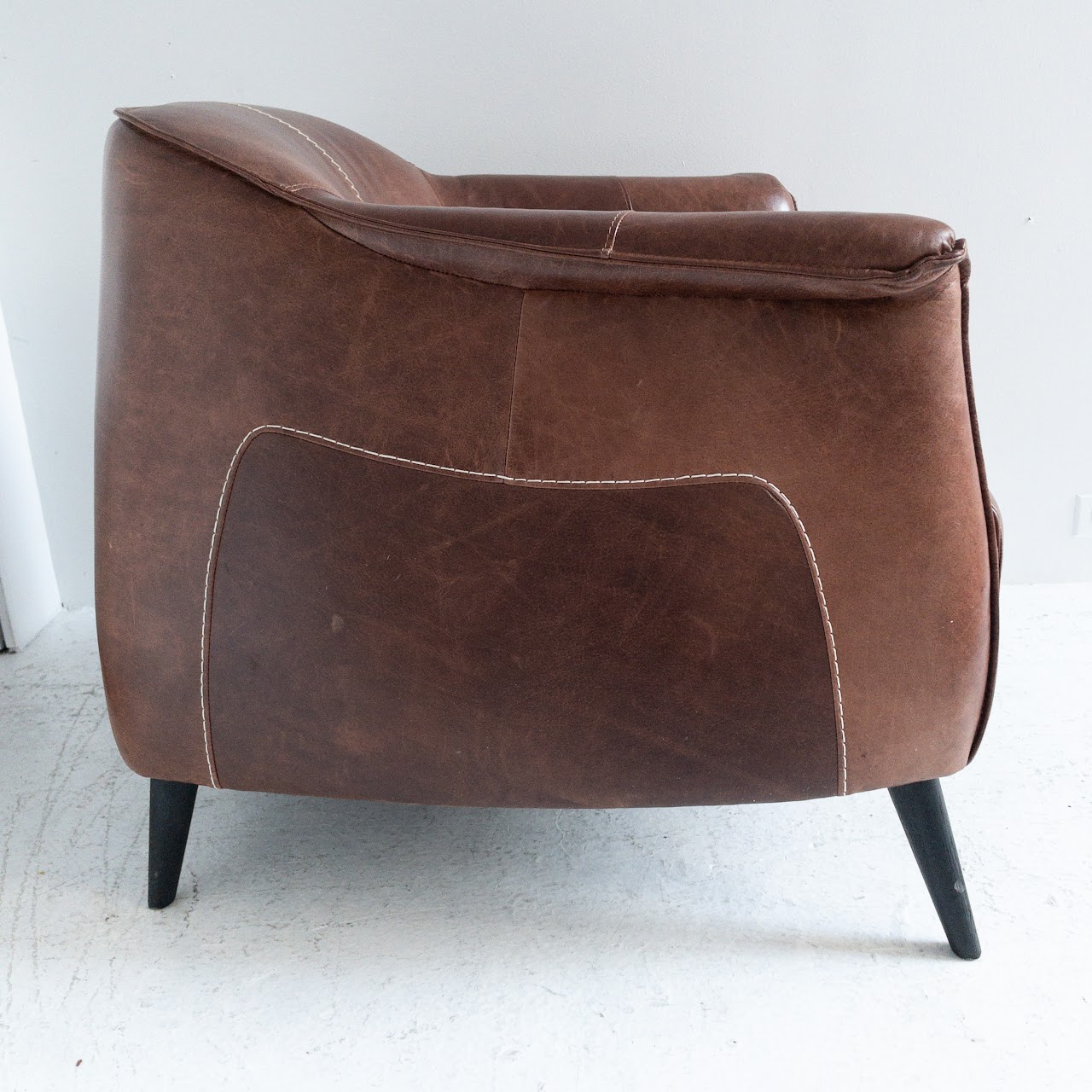 Faux Leather Chunky Arm Chair # 2