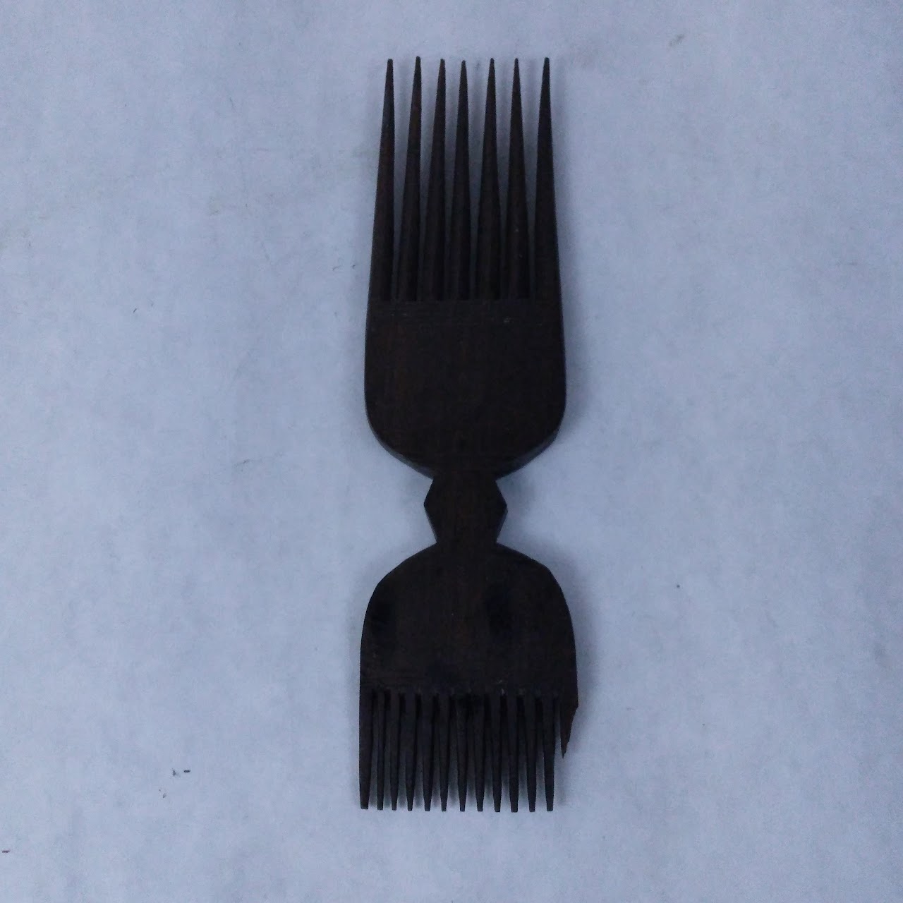 African Carved Wood Comb Lot #2