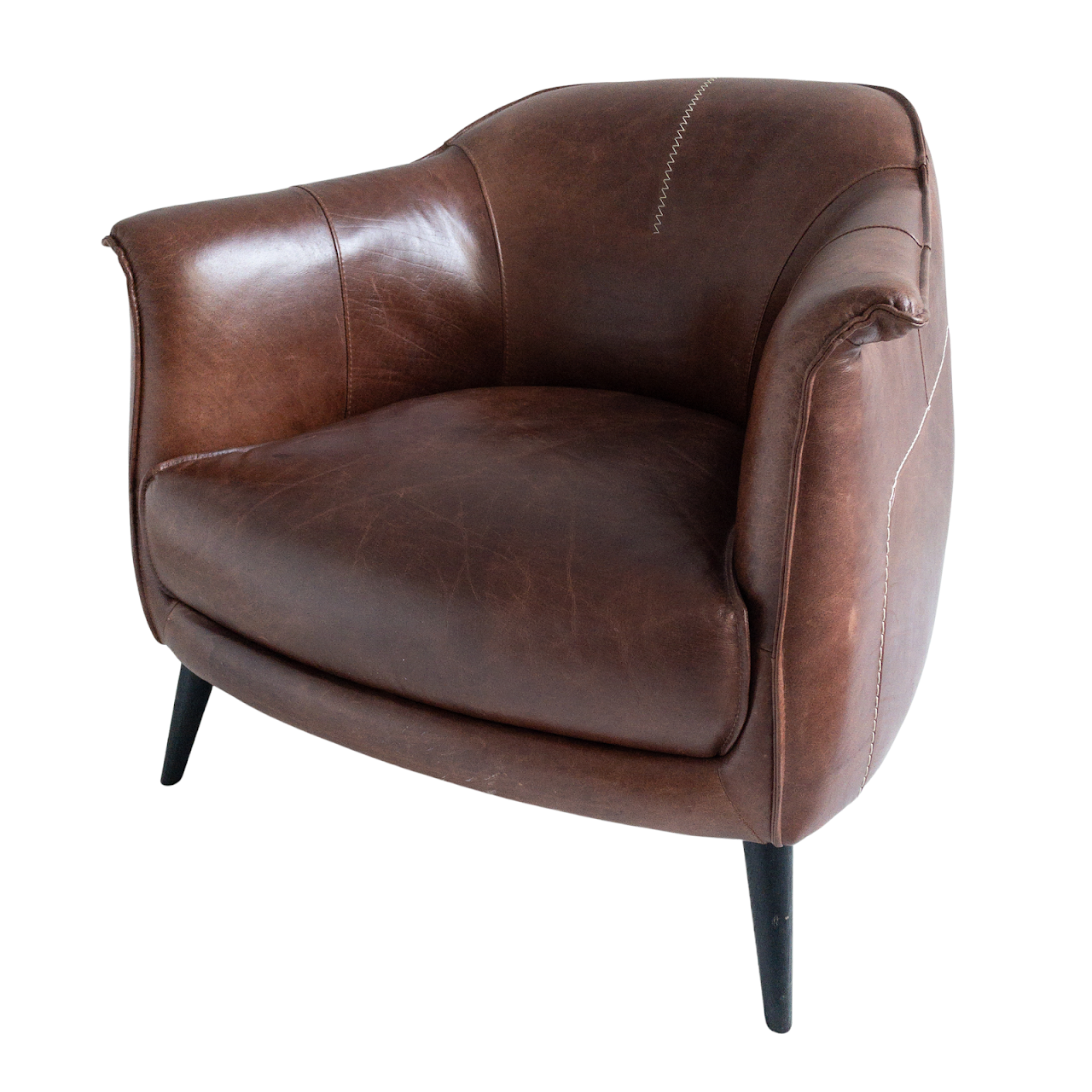 Faux Leather Chunky Arm Chair # 2