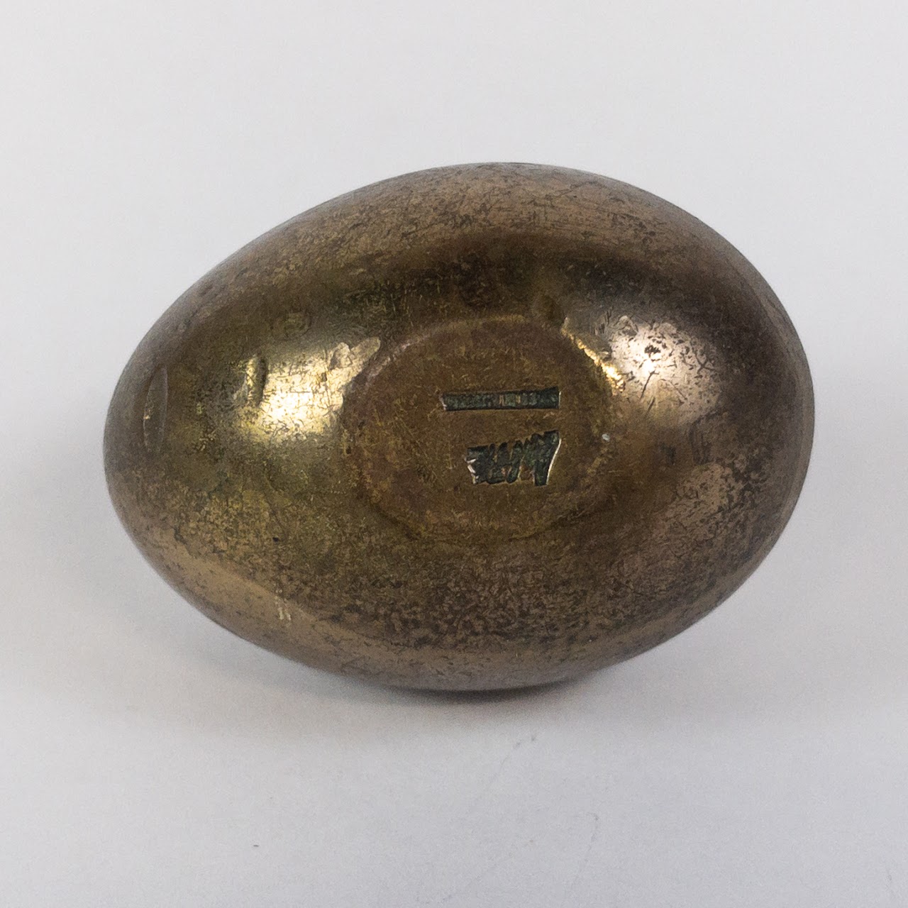 Carl Auböck Mid-Century Modern Brass Egg Paperweight