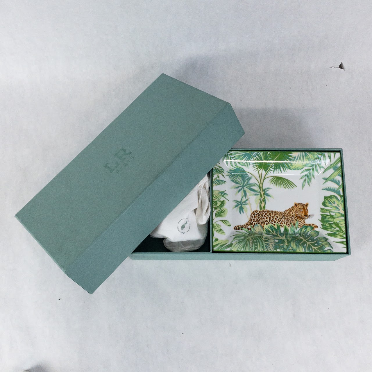 Limoges MINT Porcelain Tiger Candle Gift Set