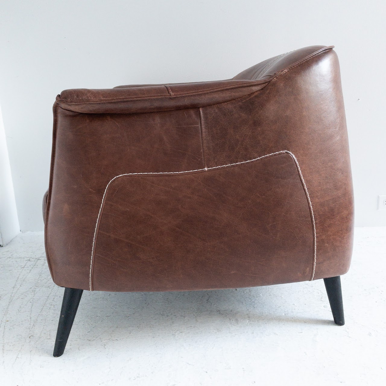 Faux Leather Chunky Arm Chair # 2