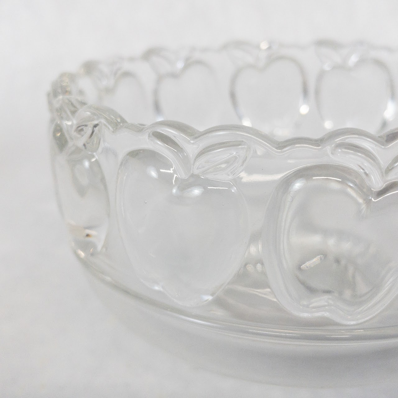 Tiffany & Co. Crystal Apple Bowl