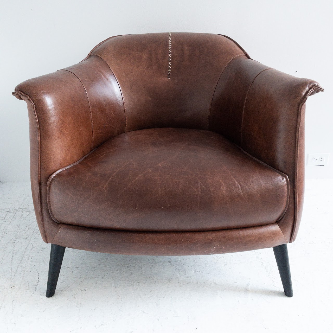 Faux Leather Chunky Arm Chair # 2