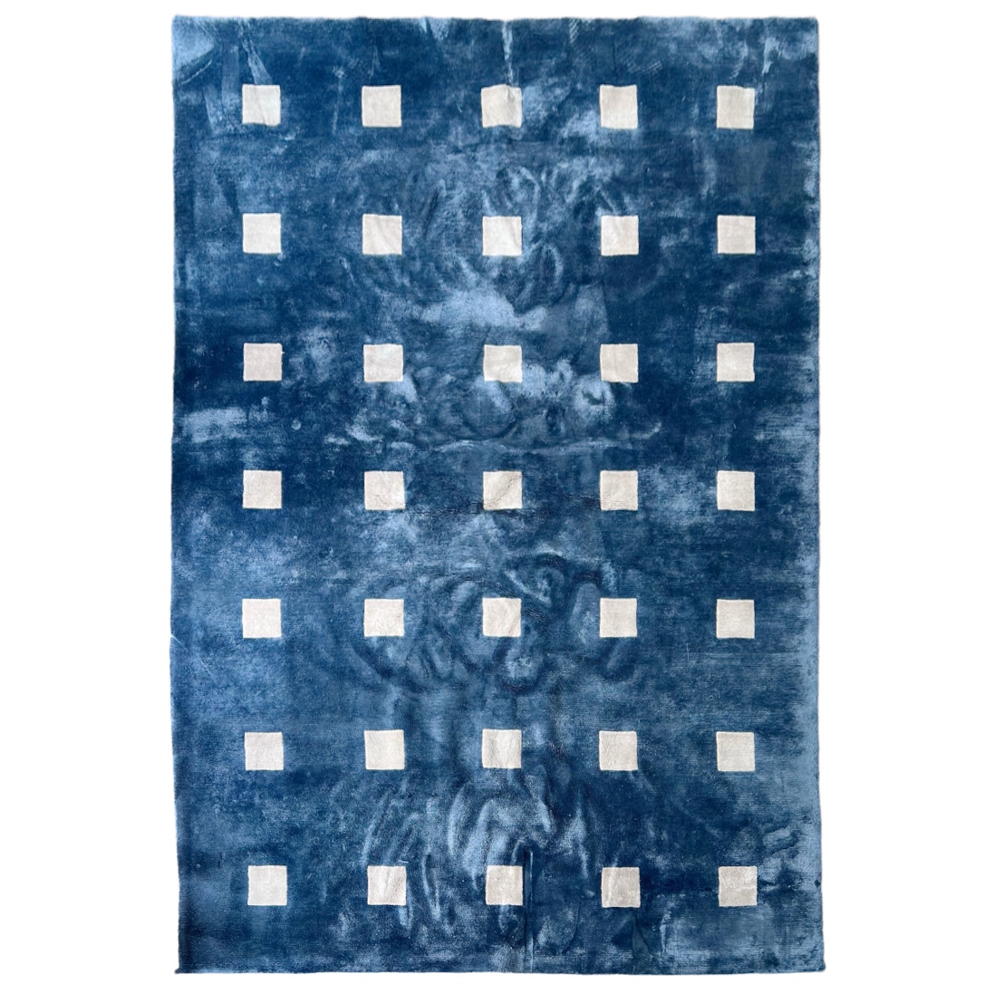 Jonathan Adler Small Squares Hand-Knotted Area Rug