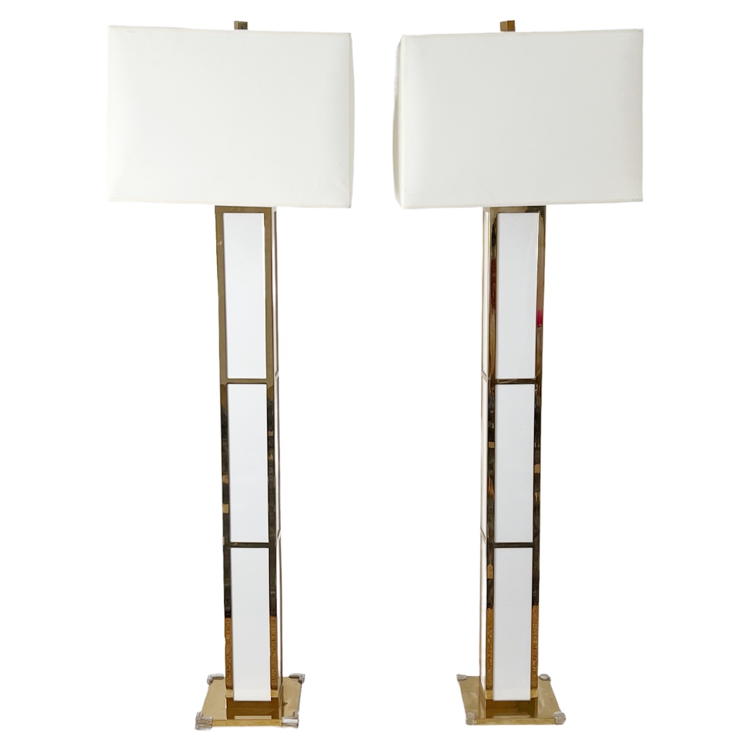 Jonathan Adler + Robert Abbey Barcelona Floor Lamp Pair