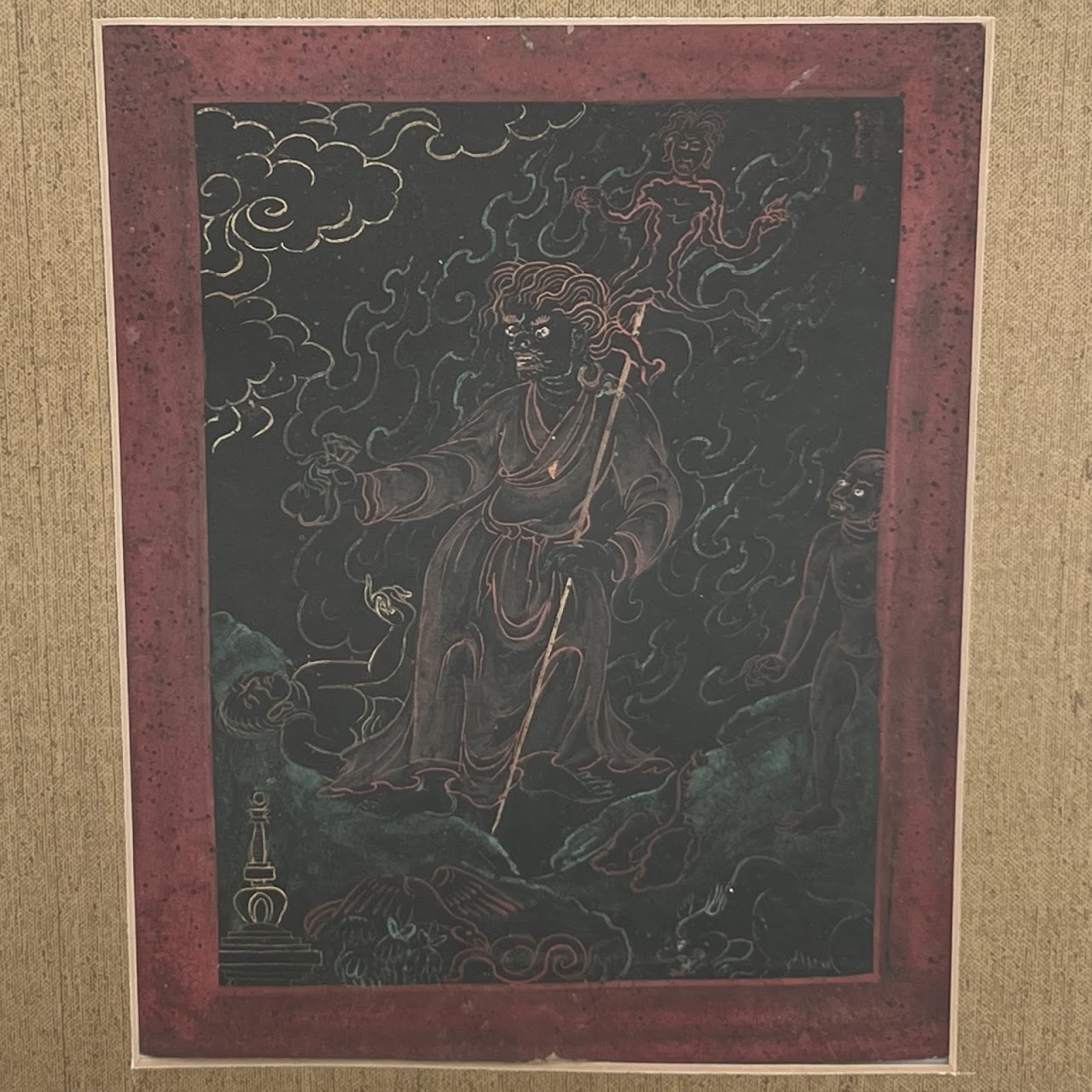 Himalayan Thangka Gouache Painting