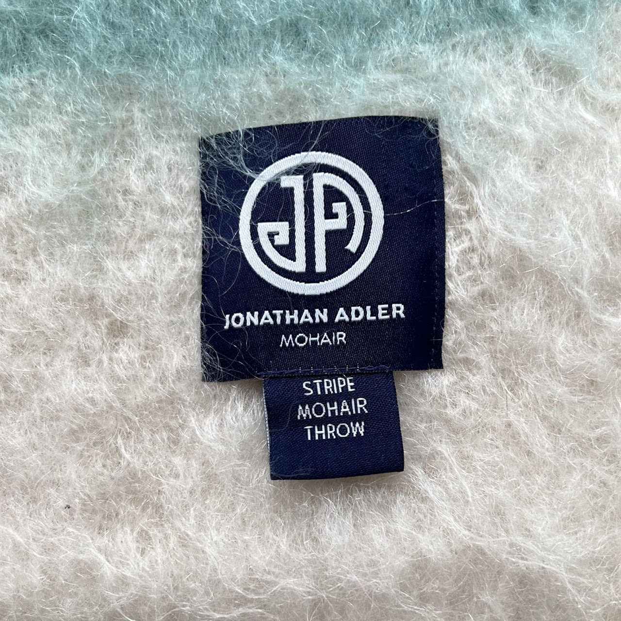 Jonathan Adler Stripe Mohair Throw