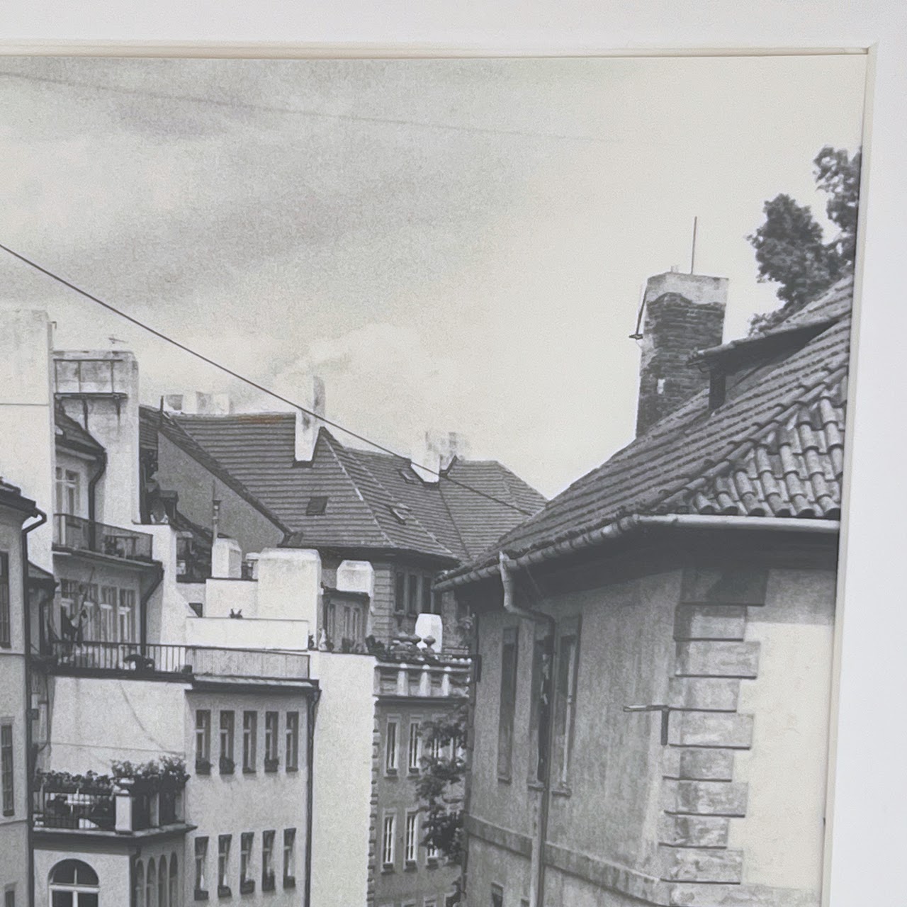 A. Newman Signed Ostrov Kampa Canal, Prague Vintage Photograph