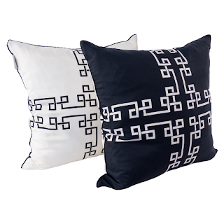 Jonathan Adler Greek Key Throw Pillow Pair