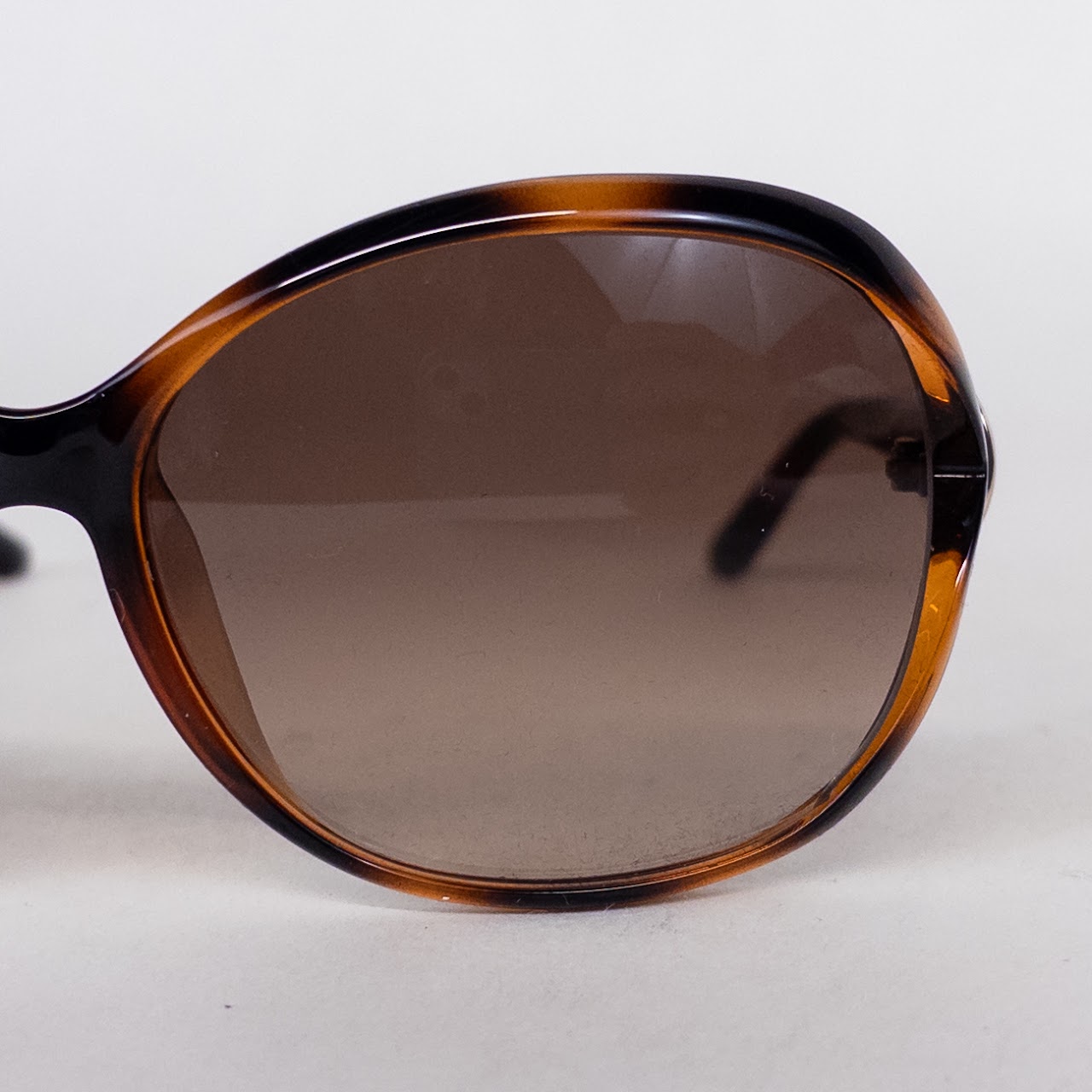 Salvatore Ferragamo Faux Tortoise Sunglasses