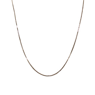 14K Gold Box Chain Necklace