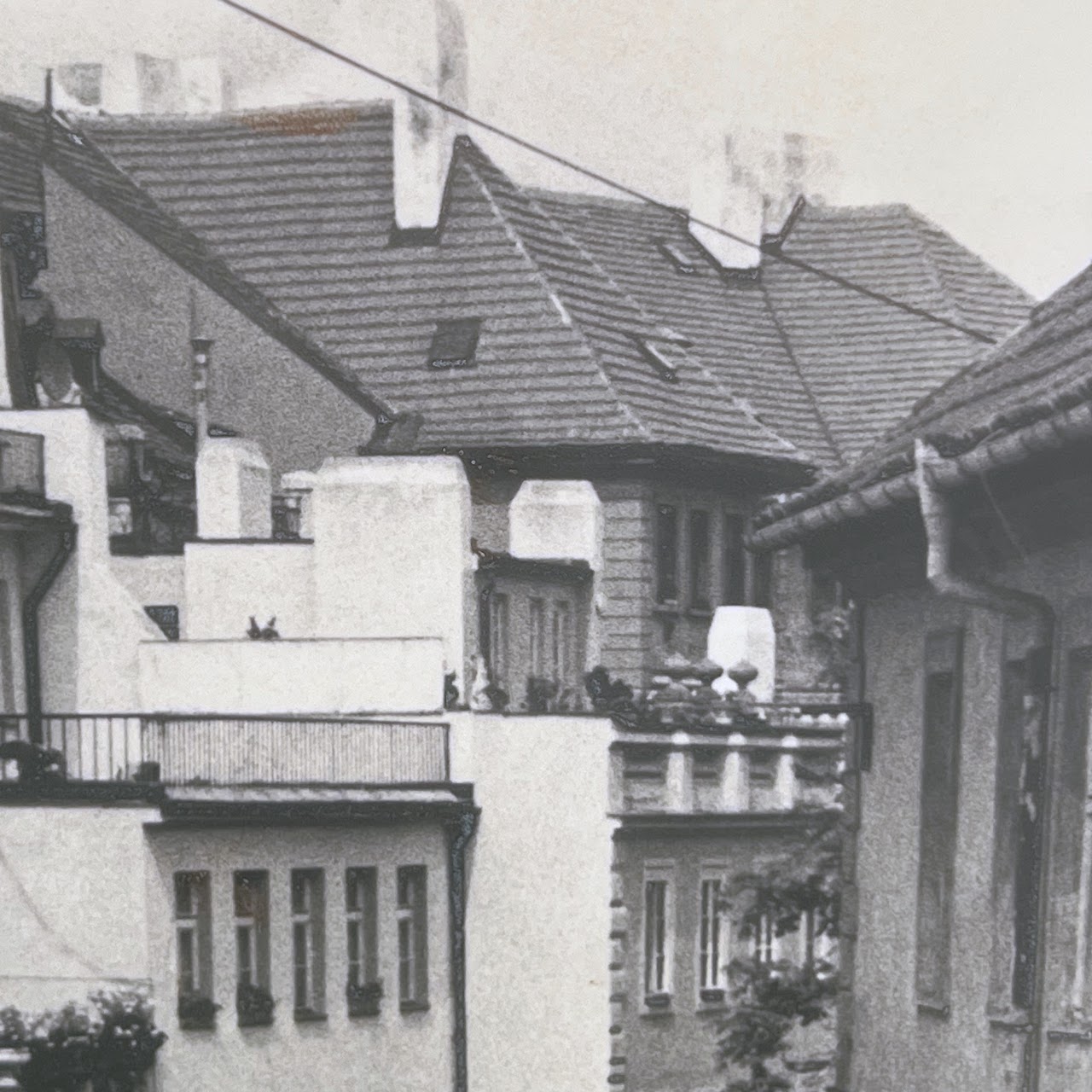 A. Newman Signed Ostrov Kampa Canal, Prague Vintage Photograph