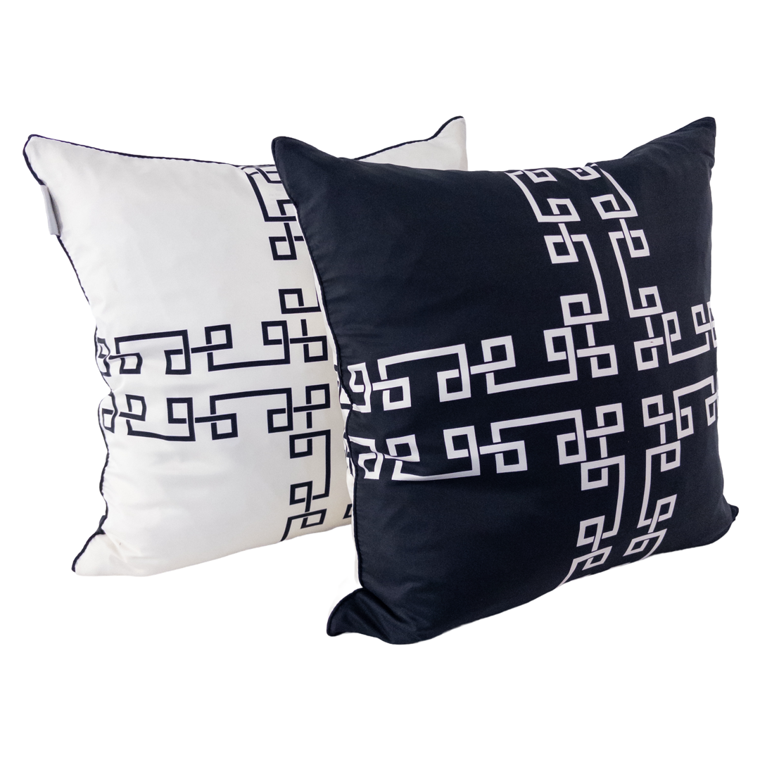 Jonathan Adler Greek Key Throw Pillow Pair