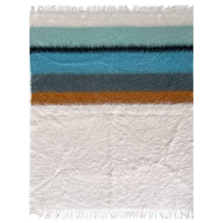 Jonathan Adler Stripe Mohair Throw