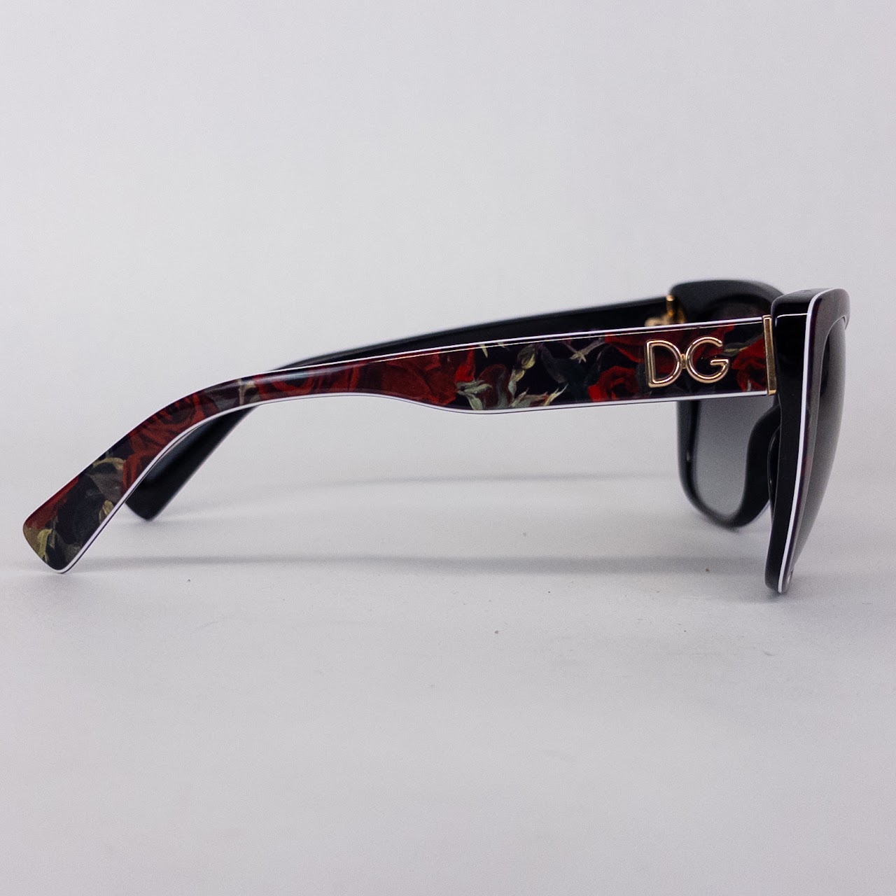 Dolce & Gabbana Rose Themed Cateye Sunglasses