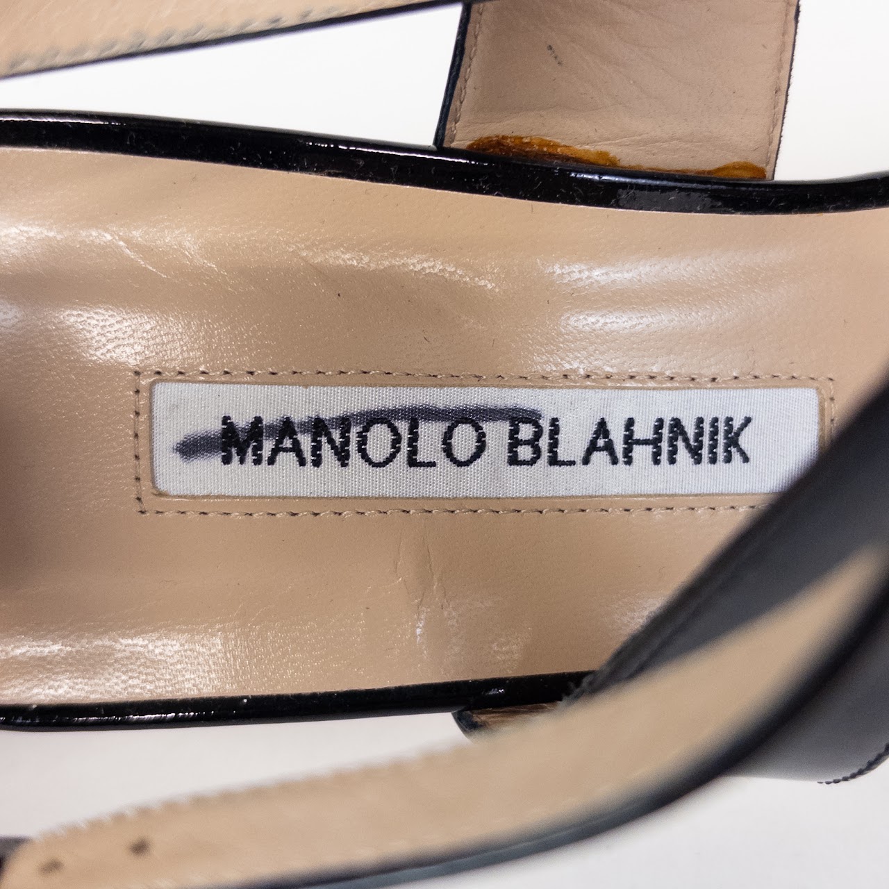 Manolo Blahnik Open Toe Strappy Pumps