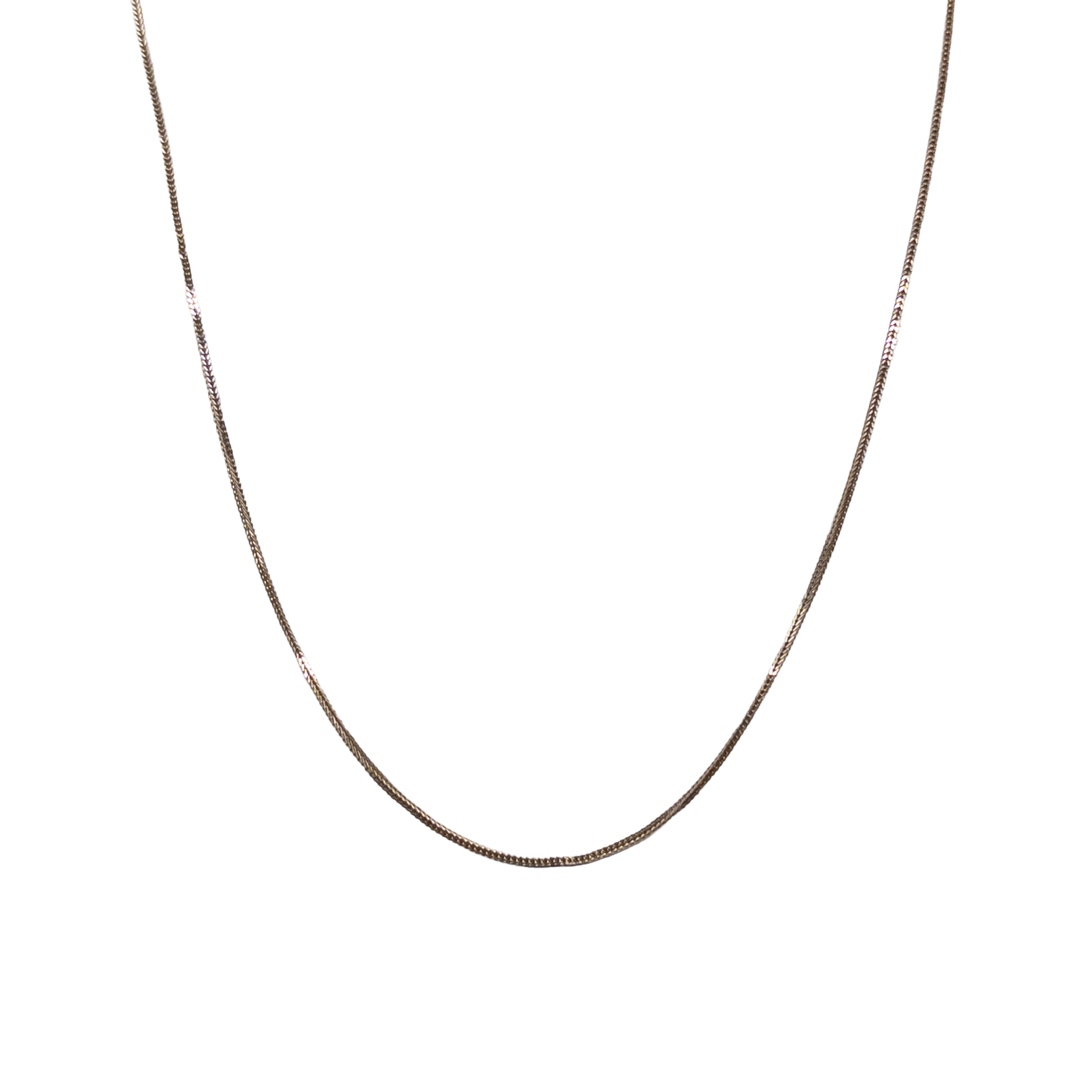 14K Gold Box Chain Necklace