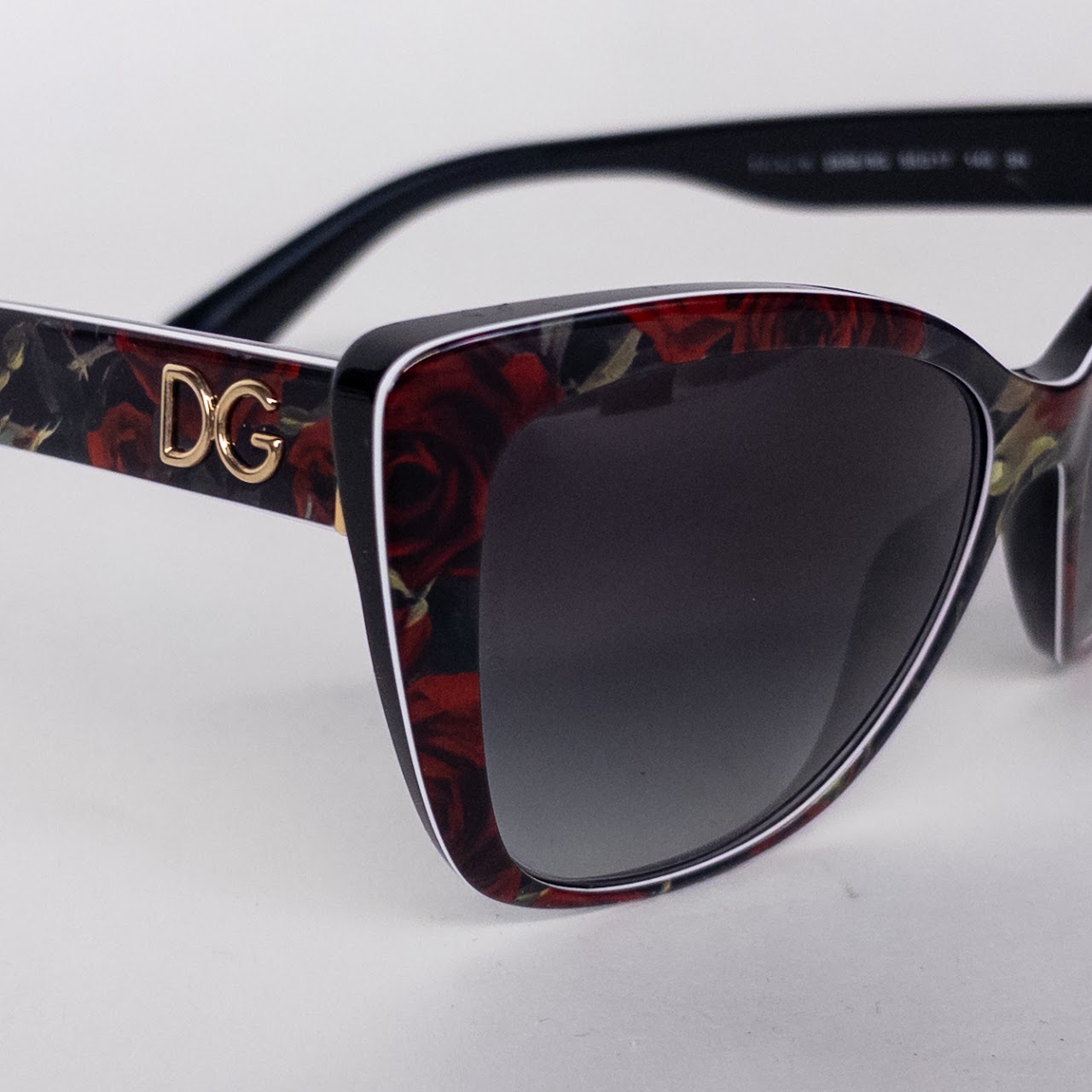 Dolce & Gabbana Rose Themed Cateye Sunglasses