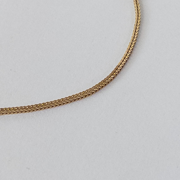 14K Gold Box Chain Necklace