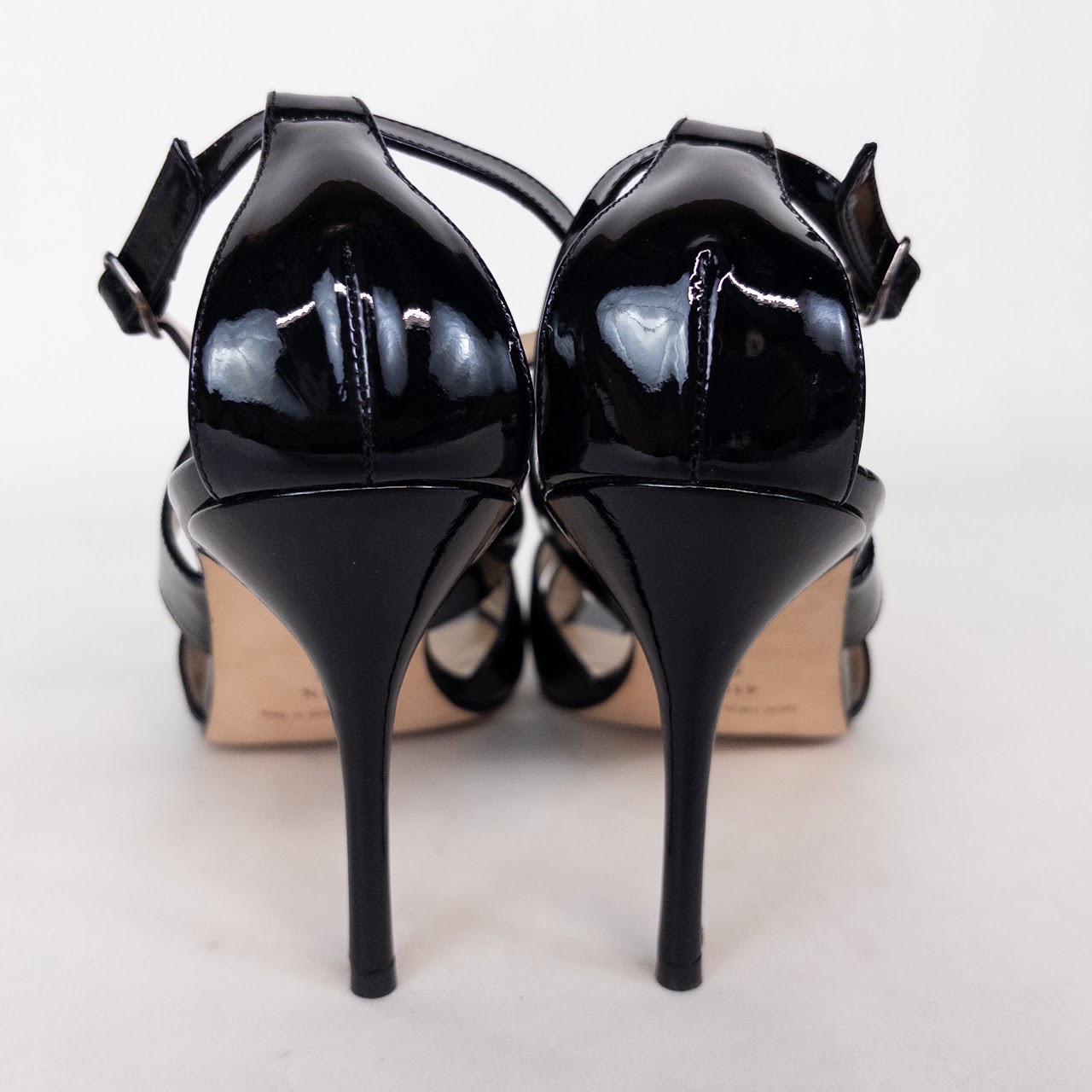 Manolo Blahnik Open Toe Strappy Pumps