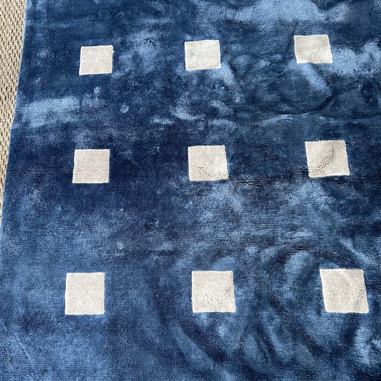 Jonathan Adler Small Squares Hand-Knotted Area Rug