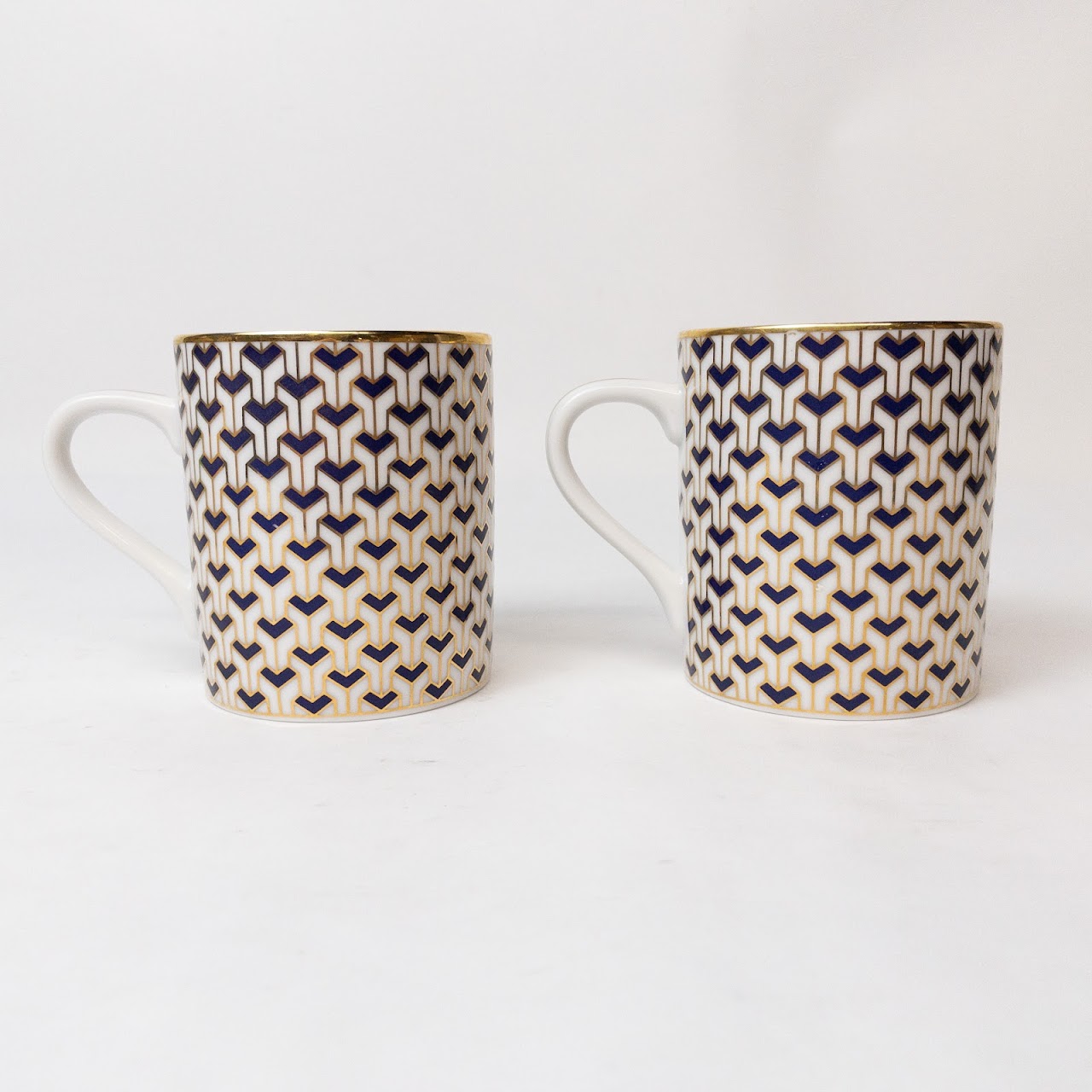 Tiffany & Co. Manhattan Blue Mug Pair