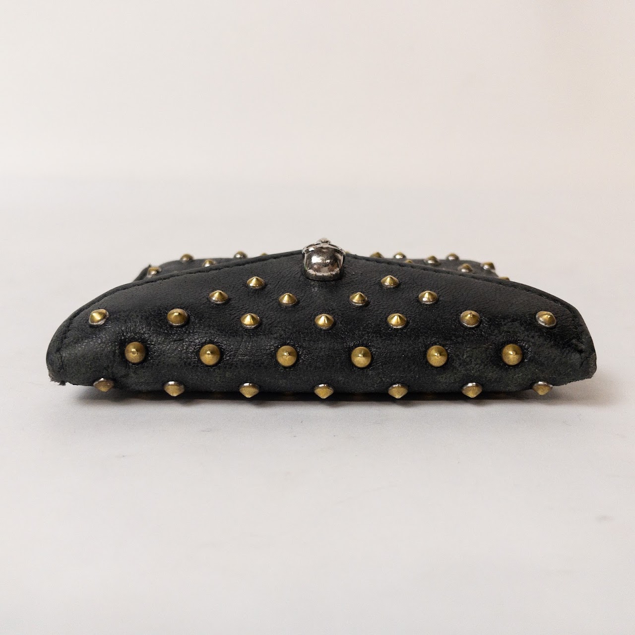 Alexander McQueen Leather Studded Card Holder