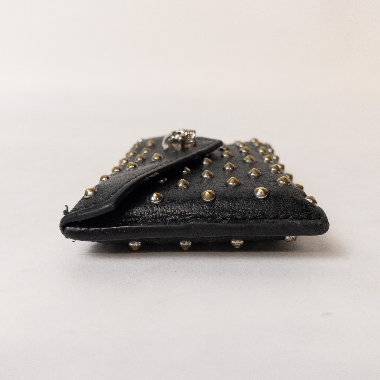 Alexander McQueen Leather Studded Card Holder