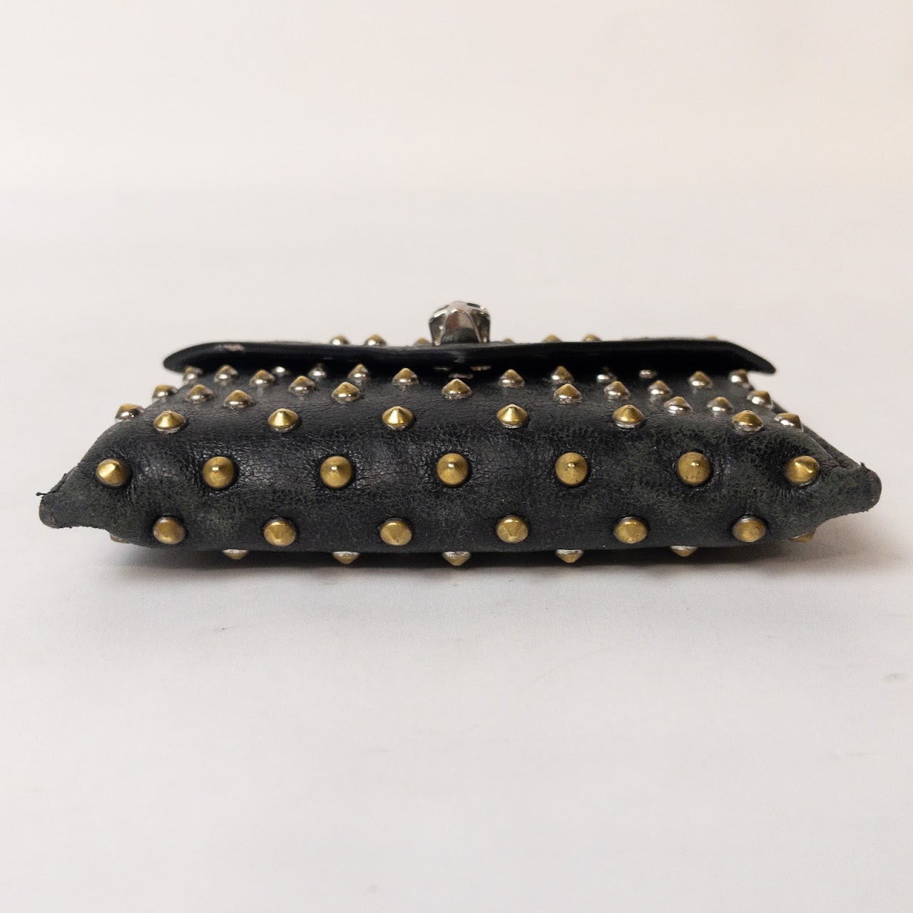 Alexander McQueen Leather Studded Card Holder