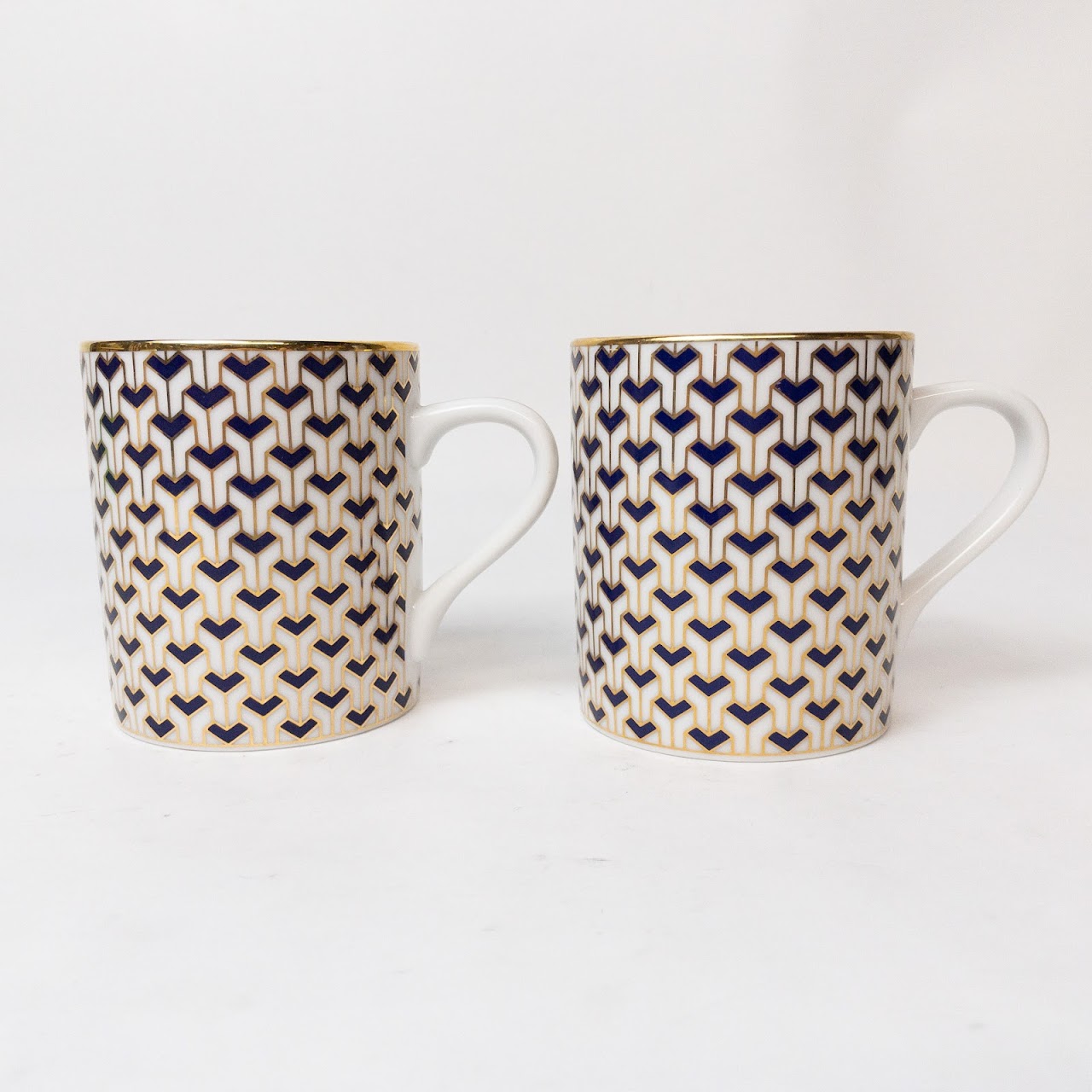 Tiffany & Co. Manhattan Blue Mug Pair